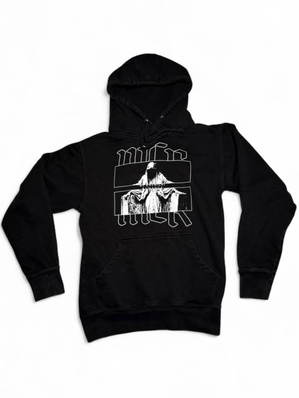 Y2K MCR My Chemical Romance Cemetery Angel Hoodie Band Tee Band Merch - Size M